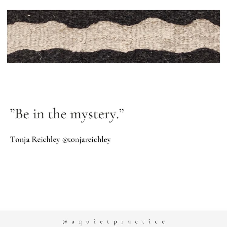 Be in the Mystery
